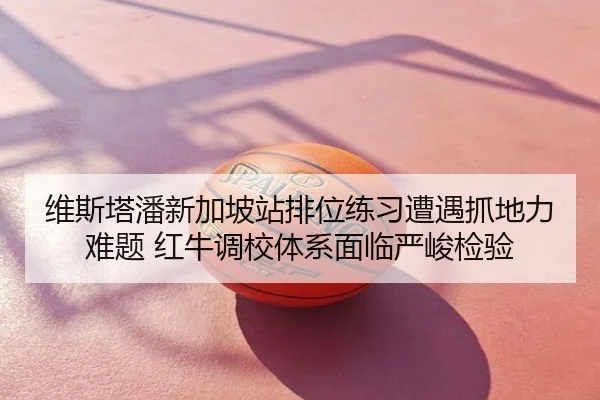 维斯塔潘新加坡站排位练习遭遇抓地力难题 红牛调校体系面临严峻检验